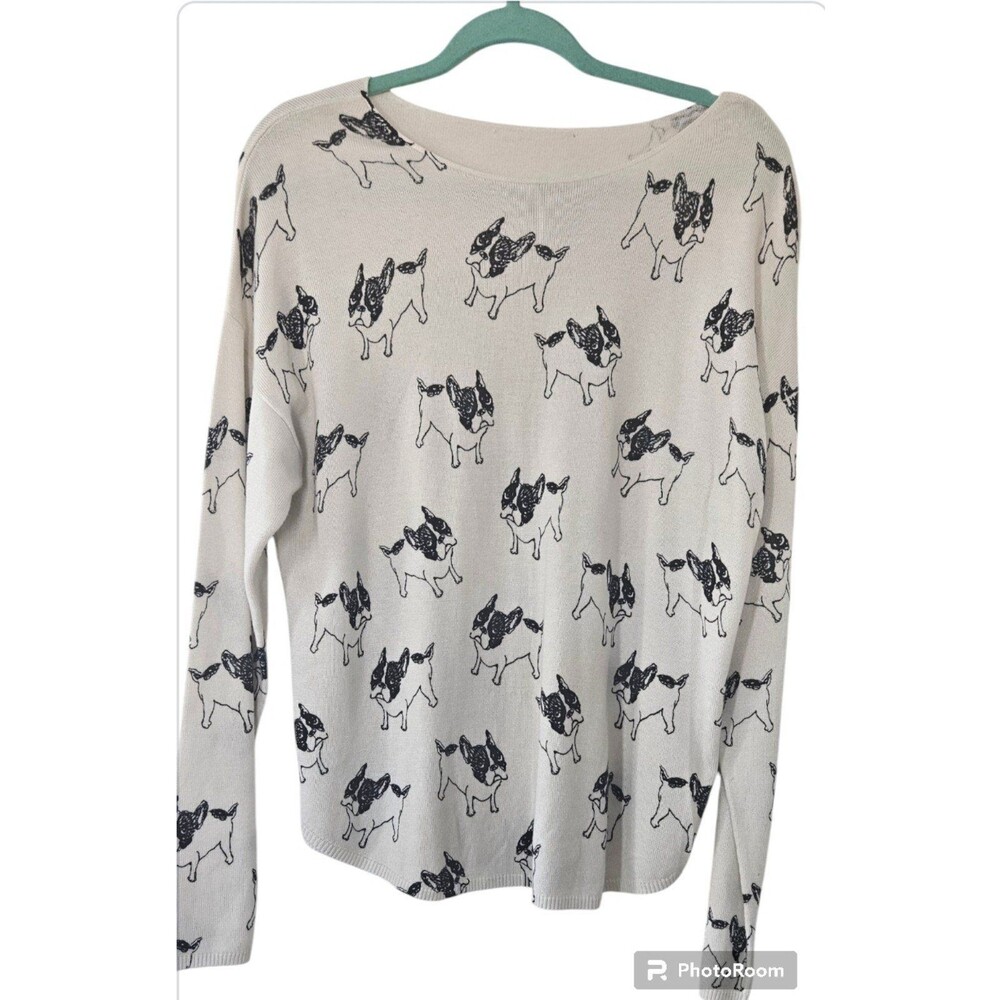 Olivia & Grace Cashmere Blend French Bulldog Lightweight Sweater